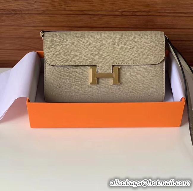 Expensive Hermes Constance to go mini Bag H4088 light grey