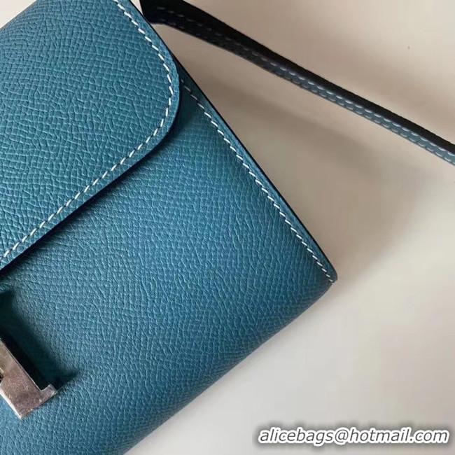 Good Quality Hermes Constance to go mini Bag H4088 blue