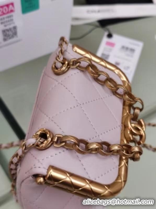 Charming Chanel Original mini Magnet buckle bag AS1886 pink