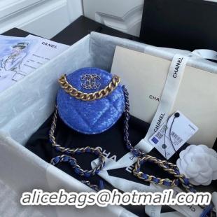 Top Design Chanel 19 chain Bag AP0945 blue