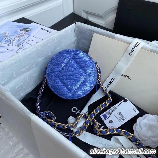 Top Design Chanel 19 chain Bag AP0945 blue