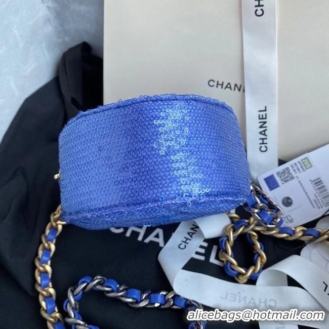 Top Design Chanel 19 chain Bag AP0945 blue