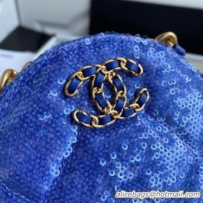 Top Design Chanel 19 chain Bag AP0945 blue