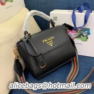 Best Price Prada Calf skin tote 1BD071 1BD209 black