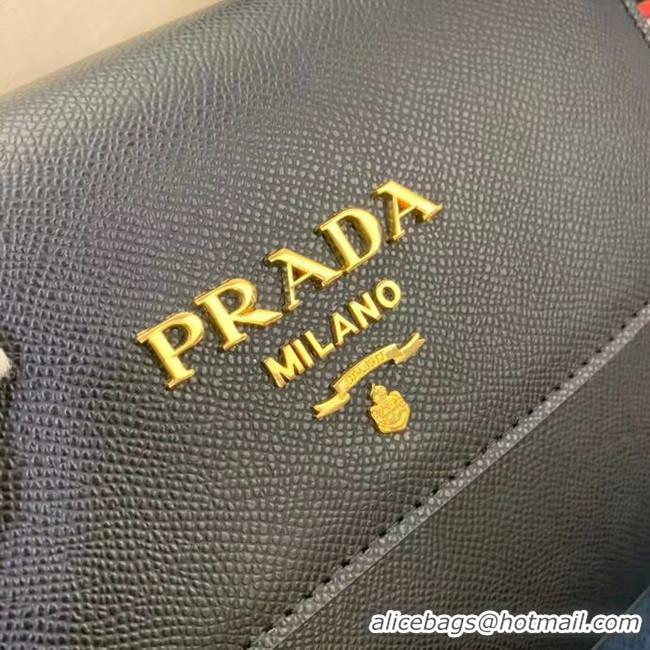 Best Price Prada Calf skin tote 1BD071 1BD209 black