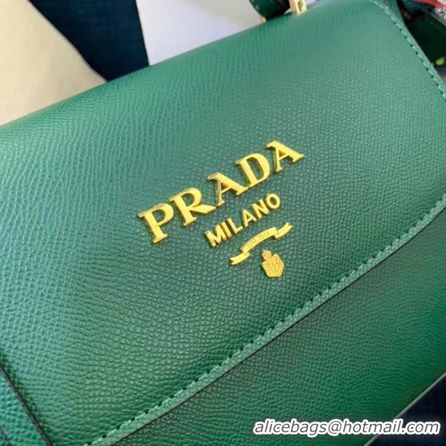 Trendy Design Prada Calf skin tote 1BD071 1BD209 green