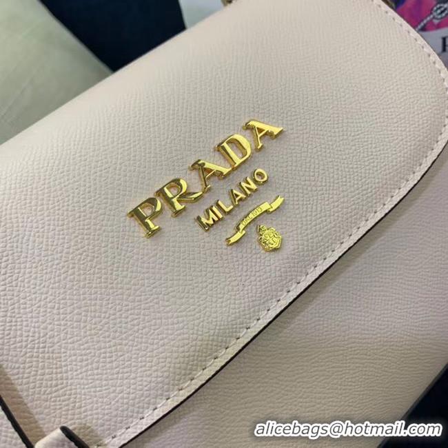 Good Taste Prada Calf skin tote 1BD071 1BD209 beige