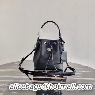 Best Price Prada Saffiano leather mini shoulder bag 1BE055 black