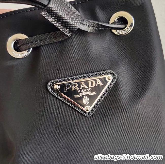 Best Price Prada Saffiano leather mini shoulder bag 1BE055 black