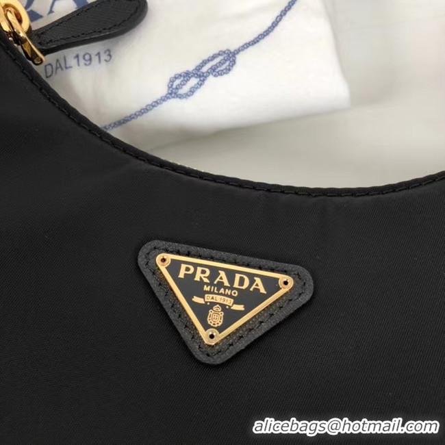 Top Grade Prada Re-Edition nylon shoulder bag 1BH204 black