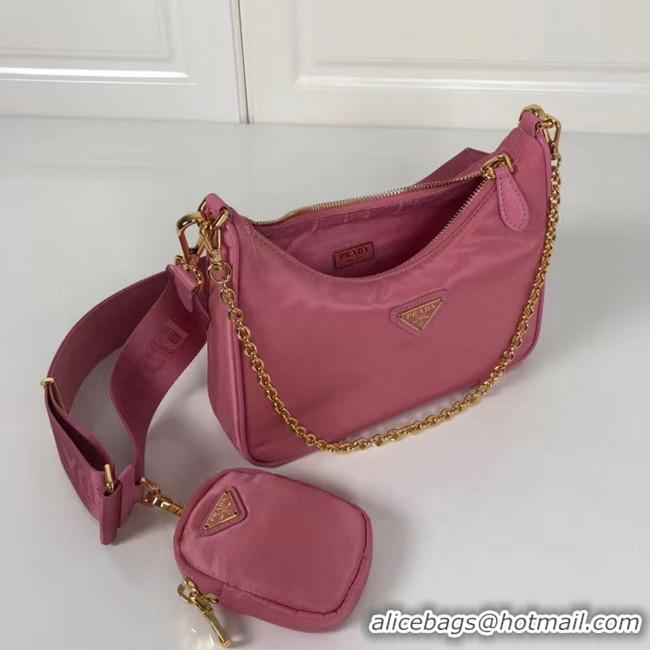 Unique Style Prada Re-Edition nylon shoulder bag 1BH204 rose