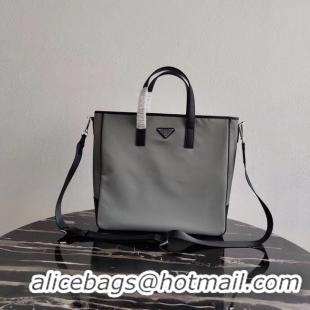 Crafted Prada Re-Edition nylon tote 1BD071 2VG064 grey