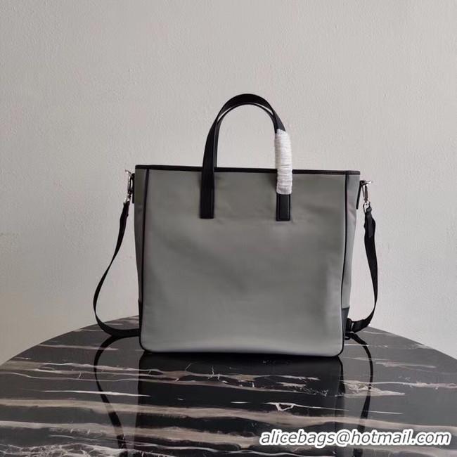 Crafted Prada Re-Edition nylon tote 1BD071 2VG064 grey