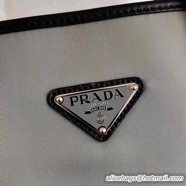 Crafted Prada Re-Edition nylon tote 1BD071 2VG064 grey