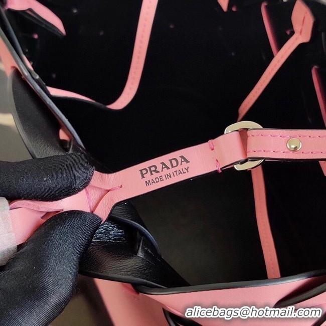 1:1 aaaaa Prada Leather Tress Tote 1BG318 pink