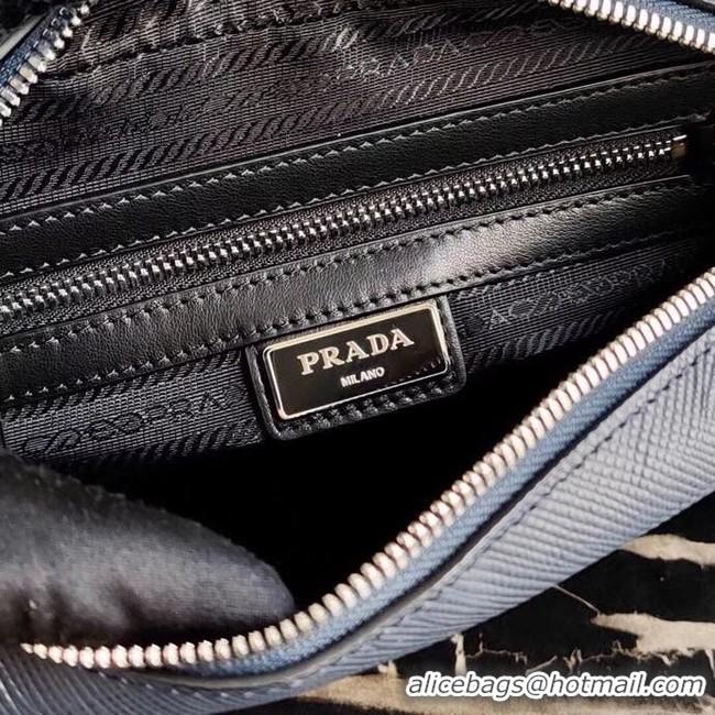 Trendy Design Prada Saffiano leather shoulder bag 2VD038 dark blue