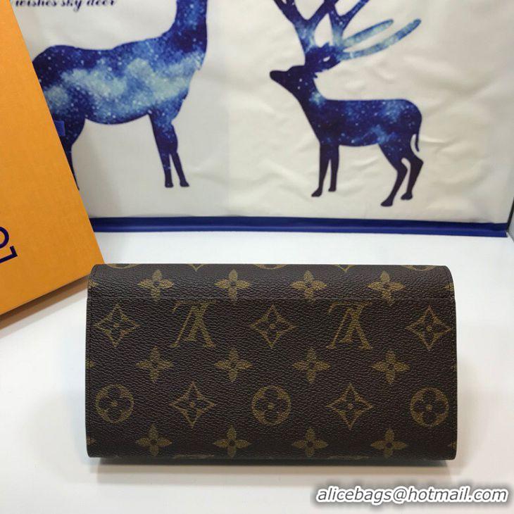 Top Grade Louis Vuitton Monogram Canvas Sarah Wallet M60531 Brown