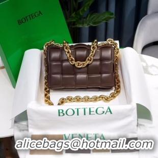 Best Price Bottega Veneta THE CHAIN CASSETTE Expedited Delivery 631421 Chocolates