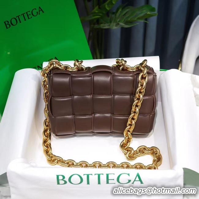 Best Price Bottega Veneta THE CHAIN CASSETTE Expedited Delivery 631421 Chocolates