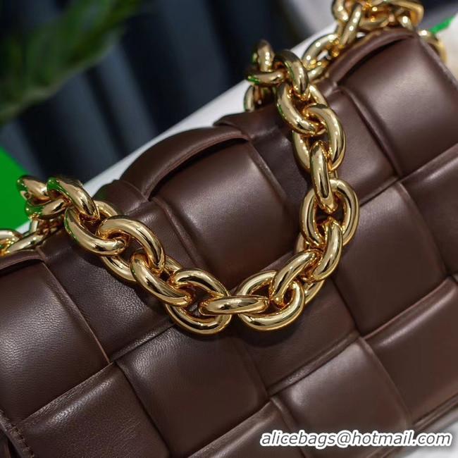 Best Price Bottega Veneta THE CHAIN CASSETTE Expedited Delivery 631421 Chocolates