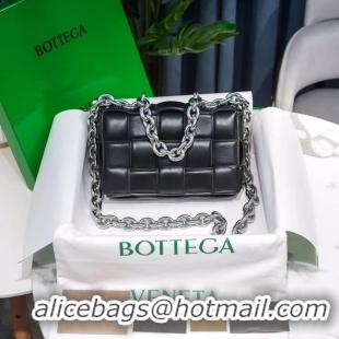 Affordable Price Bottega Veneta THE CHAIN CASSETTE Expedited Delivery 631421 black & Hardware: Silver finish