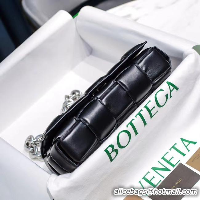 Affordable Price Bottega Veneta THE CHAIN CASSETTE Expedited Delivery 631421 black & Hardware: Silver finish