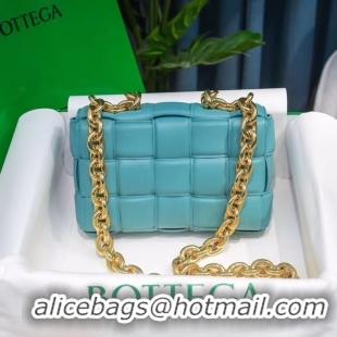 Good Quality Bottega Veneta THE CHAIN CASSETTE Expedited Delivery 631421 light blue