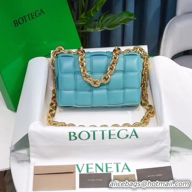 Good Quality Bottega Veneta THE CHAIN CASSETTE Expedited Delivery 631421 light blue