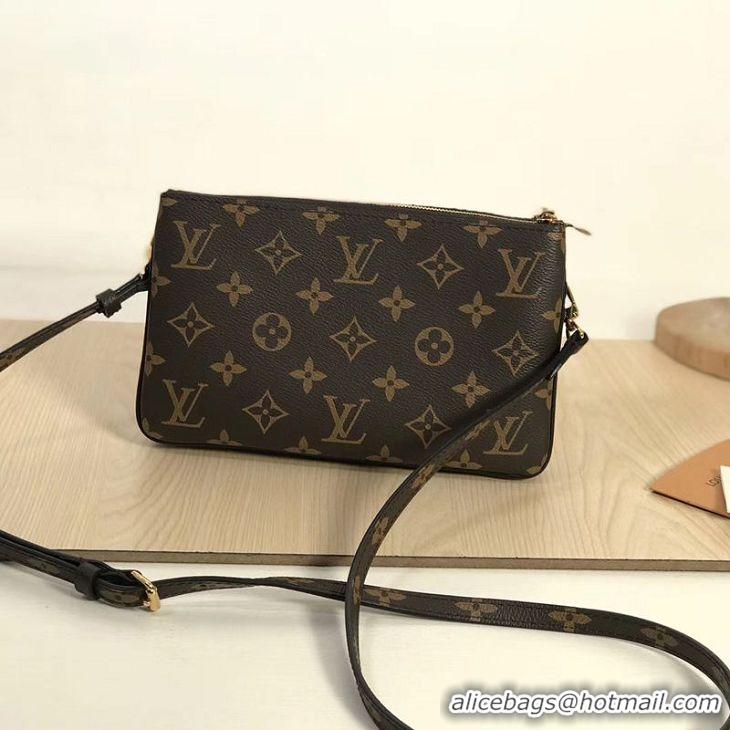 Best Quality Louis Vuitton Monogram Reverse Canvas Double Zip Pochette M69203