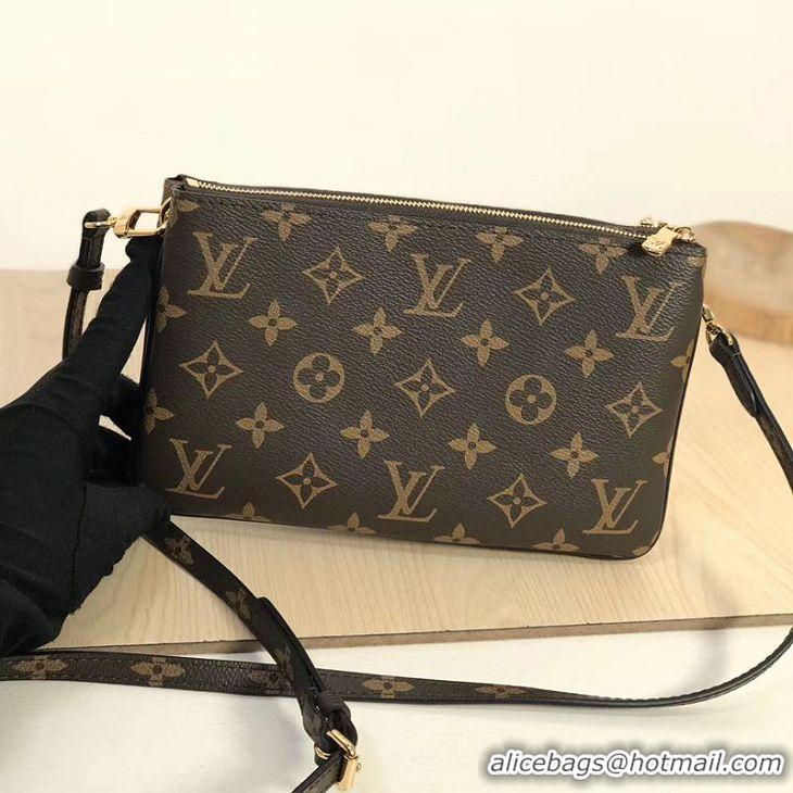 Best Quality Louis Vuitton Monogram Reverse Canvas Double Zip Pochette M69203