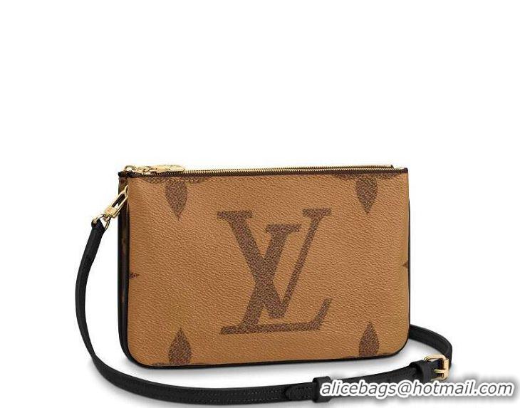 Best Quality Louis Vuitton Monogram Reverse Canvas Double Zip Pochette M69203