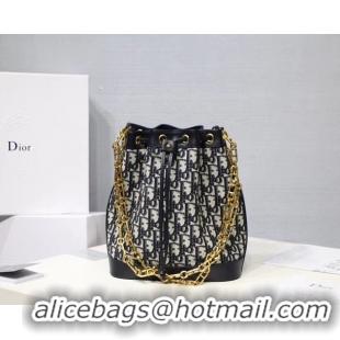 Perfect Dior original canvas bucket bag M0532 black