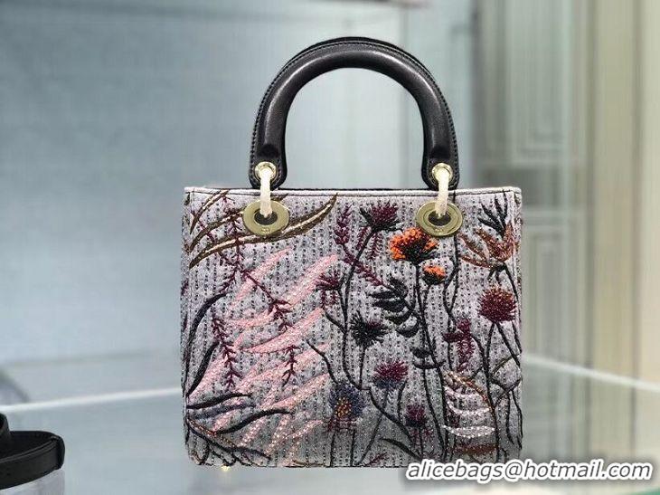 Low Price DIOR TOTE EMBROIDERED CANVAS BAG CA0111-1