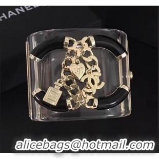 New Design Chanel Resin Lock Chain CC Cuff Bracelet CC1623 2019