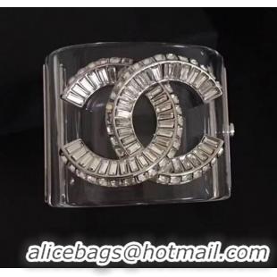 Discount Chanel Resin Crystal CC Cuff Bracelet CC8001 2019