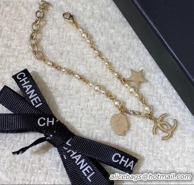 Luxury Cheap Chanel Coco Head Bracelet CC0816 2019