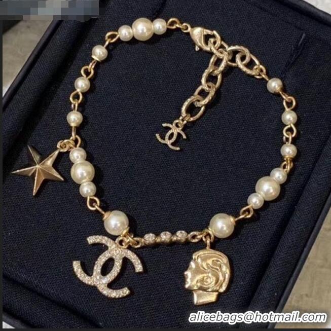 Luxury Cheap Chanel Coco Head Bracelet CC0816 2019