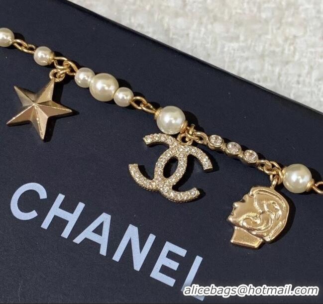 Luxury Cheap Chanel Coco Head Bracelet CC0816 2019