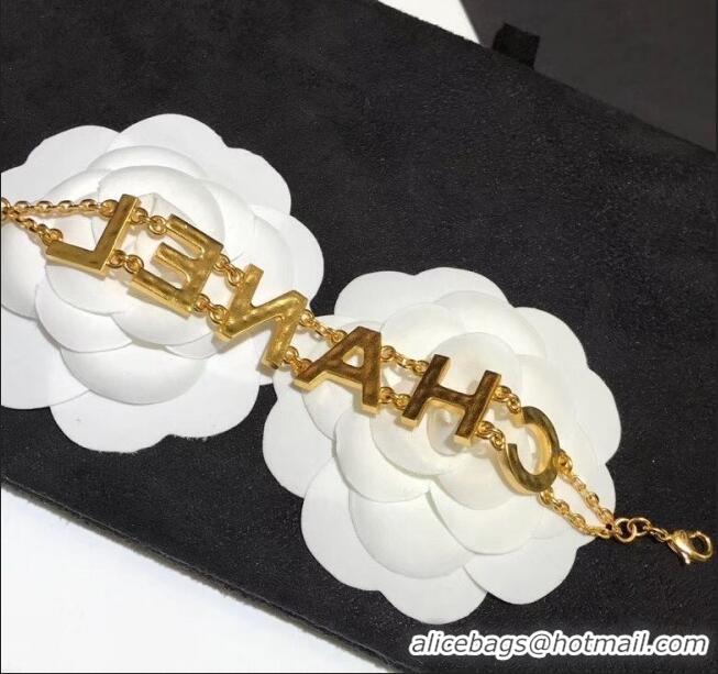 Low Cost Chanel Crystal Logo Bracelet CC0606 2020