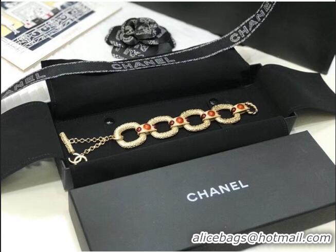 Promotional Chanel Gold Metal Bracelet C8907 2020