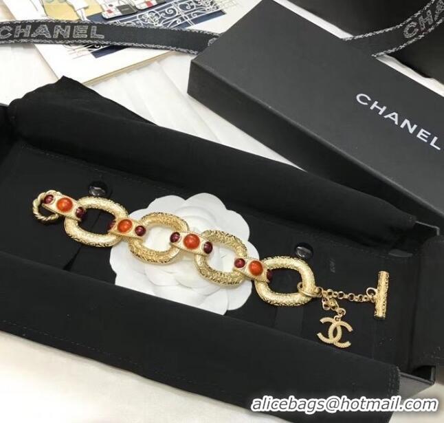 Promotional Chanel Gold Metal Bracelet C8907 2020