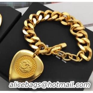 Classic Grade Chanel Brass Heart Bracelet CC6134 2020