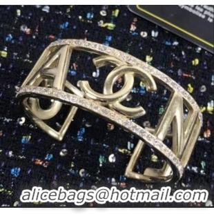 Low Price Chanel Logo Metal Cuff Bracelet CC0704 2020