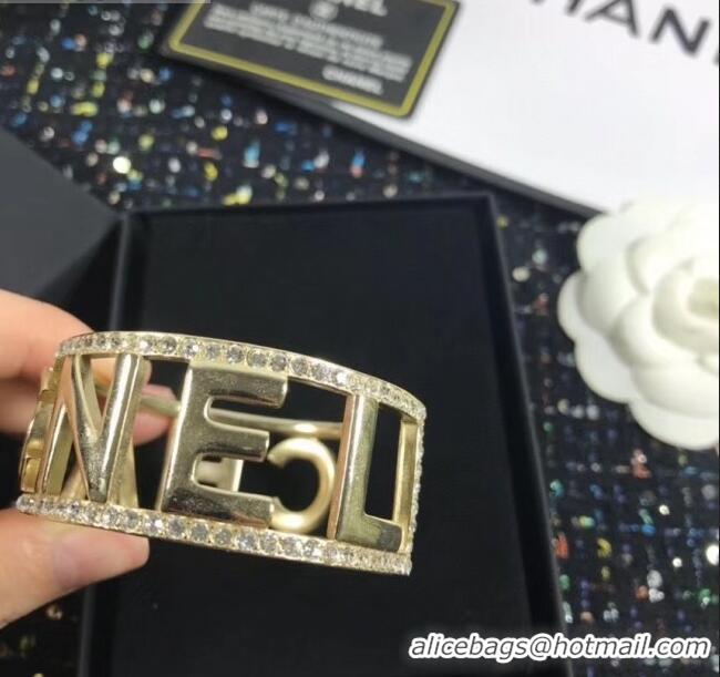 Low Price Chanel Logo Metal Cuff Bracelet CC0704 2020