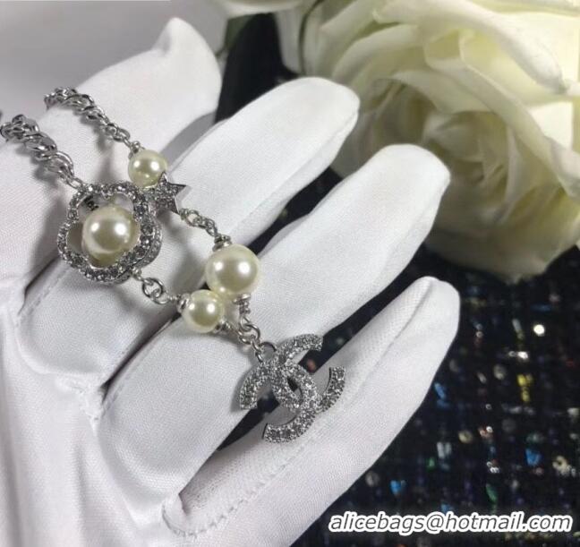 Inexpensive Chanel Pearl Silver Bracelet CC0722 2020