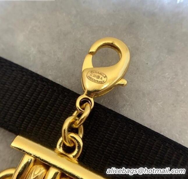 Most Popular Chanel Wide Metal Chain Bracelet AB4189 Gold 2020