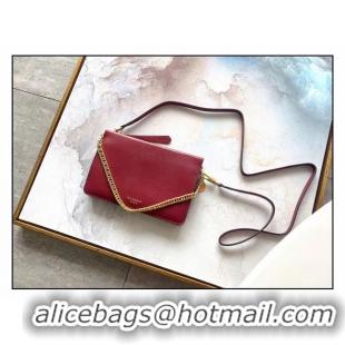 Crafted GIVENCHY leather and suede shoulder bag 9337 Wine