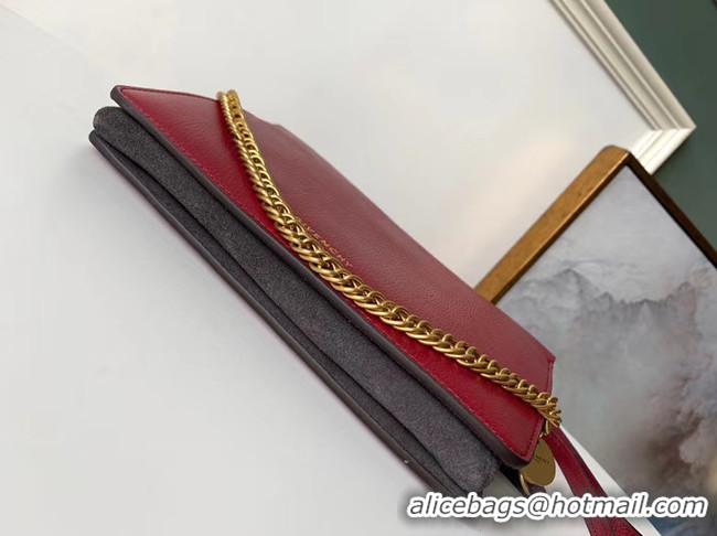 Crafted GIVENCHY leather and suede shoulder bag 9337 Wine