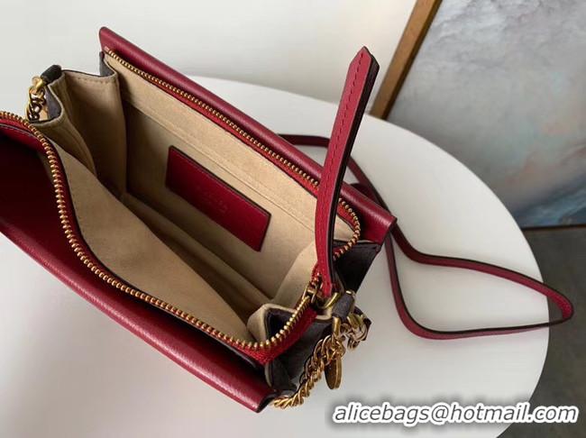 Crafted GIVENCHY leather and suede shoulder bag 9337 Wine