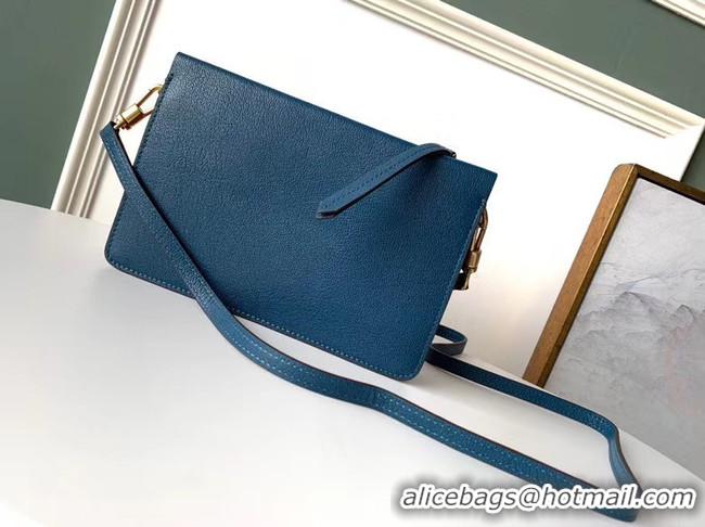 Popular Style GIVENCHY leather and suede shoulder bag 9337 blue